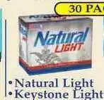 DeMoulas Market Basket Natural Light , Keystone Light offer
