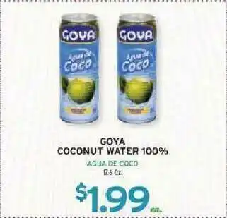 Ideal Market Goya Coconut Water 100% offer