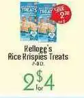 Riesbeck Kellogg's Rice Krispies Treats offer
