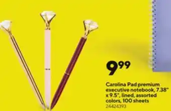 Staples Carolina Pad Premium Executive Notebook offer
