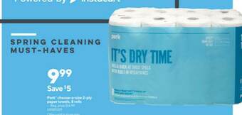Staples Perk Choose-a-size 2-ply Paper Towels offer