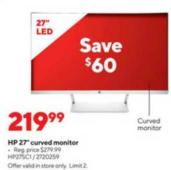 Staples HP 27 offer