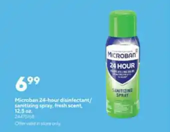 Staples Microban 24-hour Disifectant-sanitizing Spray offer