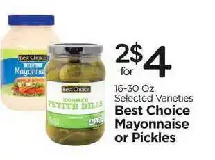 Edwards Food Giant Best Choice Mayonnaise Or Pickles offer