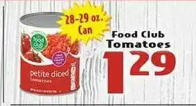 Eurofresh Market Food Club Tomatoes offer