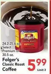 Eurofresh Market Folger's Classic Roast Coffee offer