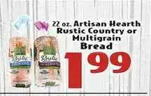 Eurofresh Market Artisan Hearth Rustic Country Or Multigrain Bread offer