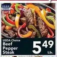 Eurofresh Market Usda Choice Beef Pepper Steak offer