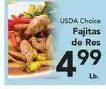 Eurofresh Market Usda Choice Fajitas De Res offer