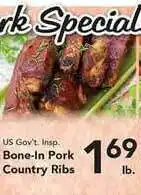 Eurofresh Market Bone-in Pork Country Ribs offer