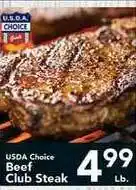 Eurofresh Market Usda Choice Beef Club Steak offer