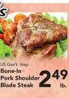 Eurofresh Market Bone-in Pork Shoulder Blade Steak offer