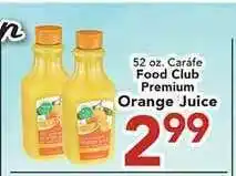 Eurofresh Market Food Club Premium Orange Juice offer