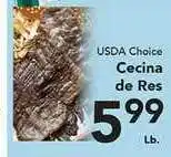 Eurofresh Market Usda Choice Cecina De Res offer