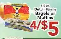 Eurofresh Market Dutch Farms Bagels Or Muffins offer