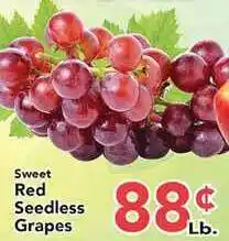 Eurofresh Market Sweet Red Seedless Grapes offer