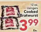 Eurofresh Market Usingers Cooked Bratwurst offer
