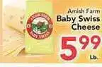 Eurofresh Market Amish Farm Baby Swiss Cheese offer
