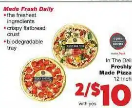 Family Fare InThe Deli Freshly Made Pizza offer