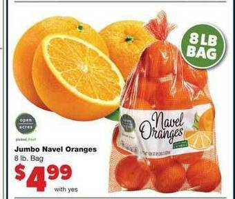 Family Fare Jumbo Navel Oranges offer