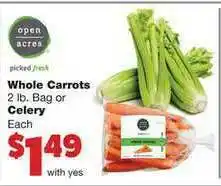 Family Fare Whole Carrots Or Celery offer