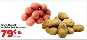 Family Fare Idaho Russet Or Baby Red Potatoes offer