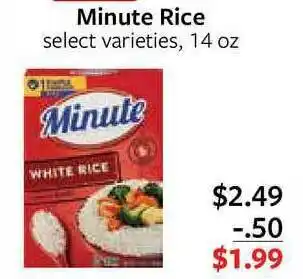 Fareway Minute Rice Select Varieties offer