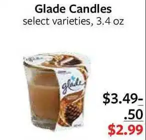 Fareway Glade Candles Select Varieties offer