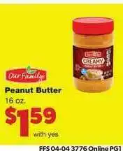 Family Fare Peanut Butter offer