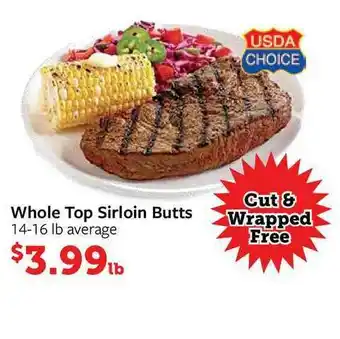Fareway Whole Top Sirloin Butts offer