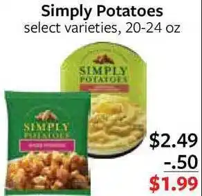 Fareway Simply Poatoes Select Varietie, 20-24 Oz offer