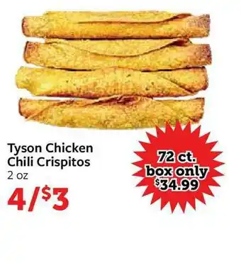 Fareway Tyson Chicken Chili Crispitos offer