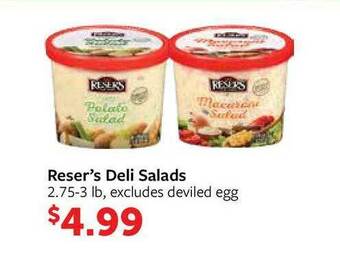 Fareway Reser's Deli Salads offer