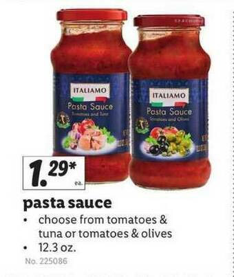 Lidl Pasta Sauce offer