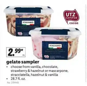 Lidl Gelato Sampler offer
