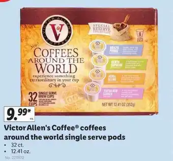 Lidl Victor Allen's Coffee Coffees Around The World Single Serve Pods offer