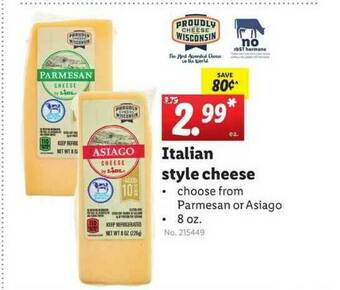 Lidl Italian Style Cheese offer