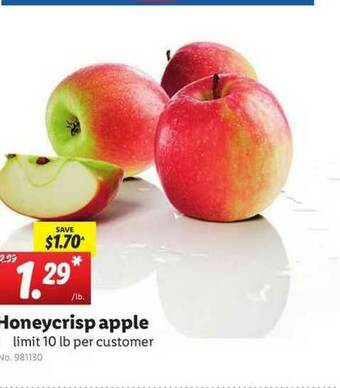 Lidl Honeycrisp Apple offer