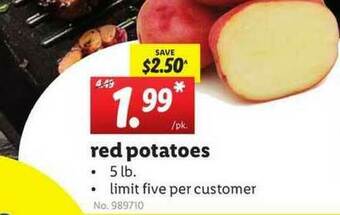 Lidl Red Potatoes offer