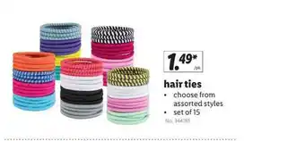 Lidl Hair Ties offer