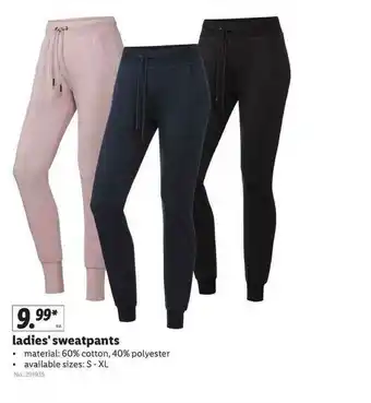 Lidl Ladies' Sweatpants offer