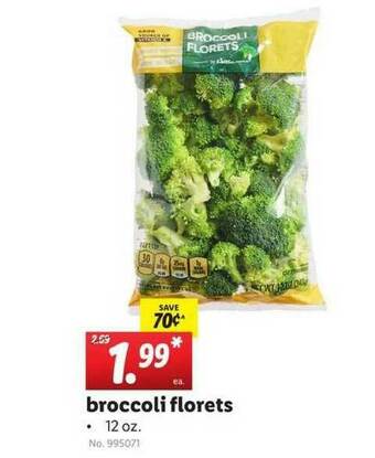 Lidl Broccoli Florets offer