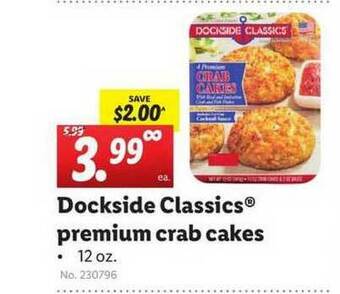 Lidl Dockside Classics Premium Crab Cakes offer
