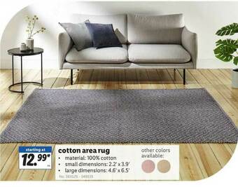 Lidl Cotton Area Rug offer