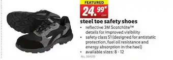 Lidl Steel Toe Safety Shoes offer