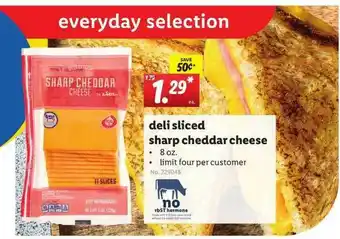 Lidl Deli Sliced Sharp Cheddar Cheese offer