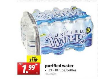 Lidl Purified Water offer