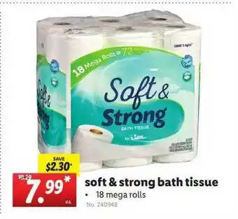 Lidl Soft & Strong Bath Tissue offer