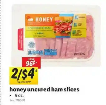 Lidl Honey Uncured Ham Slices offer