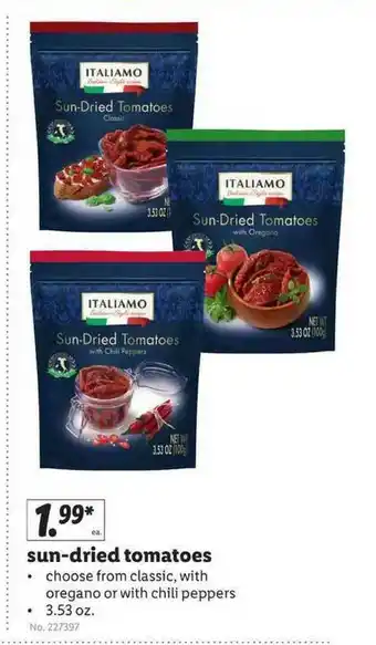 Lidl Sun-dried Tomatoes offer